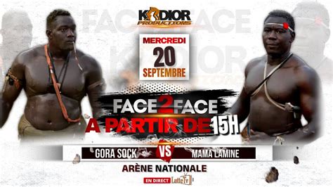 Direct Face2Face Mama Lamine vs Gora Sock à 11 jours du combat choc