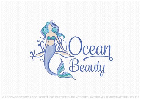 Ocean Mermaid Buy Premade Readymade Logos For Sale