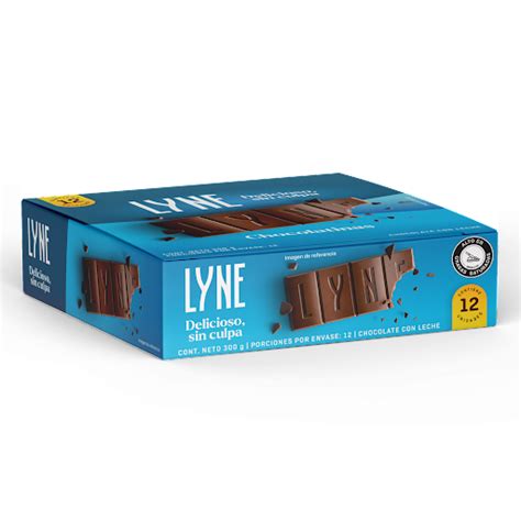 Chocolatina Con Leche Lyne Caja X Und