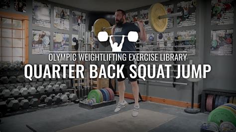 Quarter Back Squat Jump Olympic Weightlifting Exercise Library Youtube