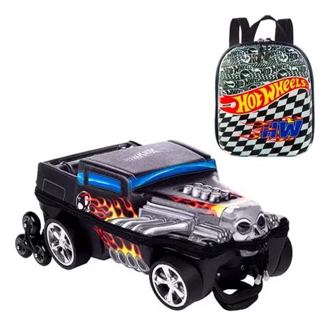 Mochila Rodinhas 3d Hot Wheels Lancheira Escolar MercadoLivre