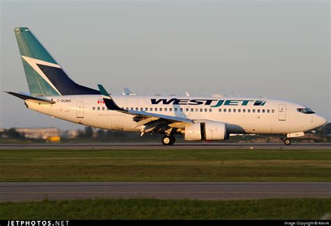 C GUWS Boeing 737 76N WestJet Airlines Alevik JetPhotos