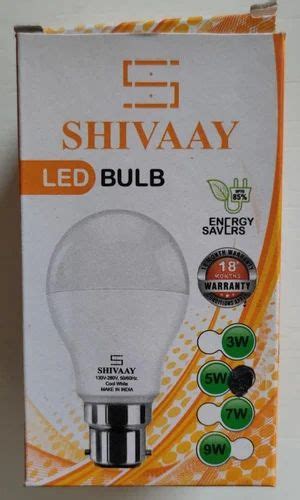 Ceramic Shivaay 5w Led Bulb Cool White Base Type B22 At Rs 65piece In Pune