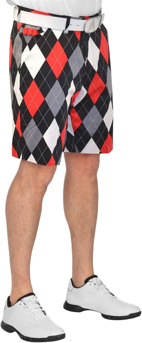 Royal And Awesome Patterned Golf Shorts Men Crazy Golf Shorts For Men