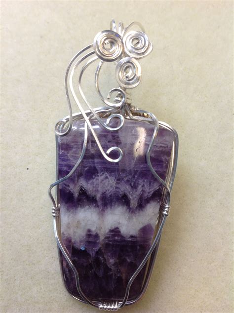 Wire Wrapped Amethyst Pendant Amethyst Pendant Jewelry Pendant