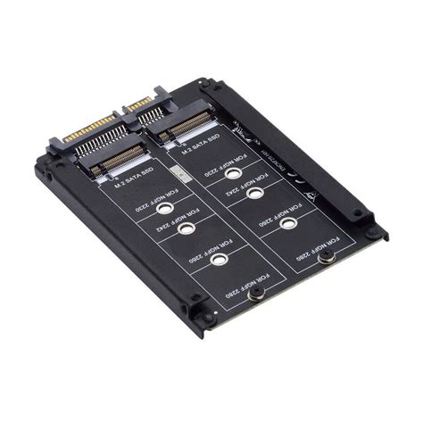 Inch Sata Hdd Disk Drive To Dual Ngff B M Key M Ssd Card Jbod