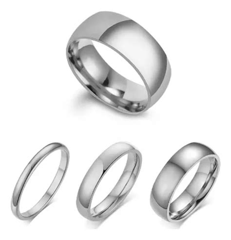 Anillo Argolla Acero Inoxidable Matrimonio Amor Mercadolibre