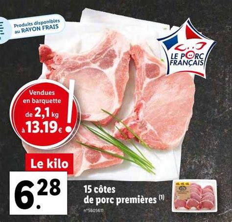 Promo 15 Côtes De Porc Premières chez Lidl iCatalogue fr