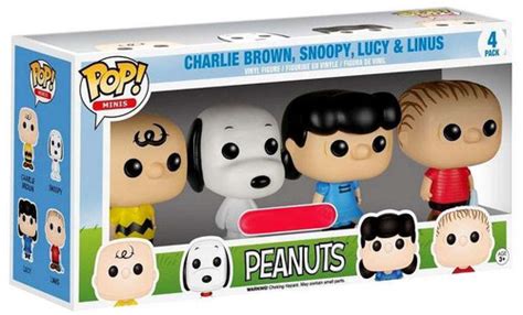 Funko Peanuts Funko Pop Minis Peanuts Exclusive Vinyl Figure 4 Pack