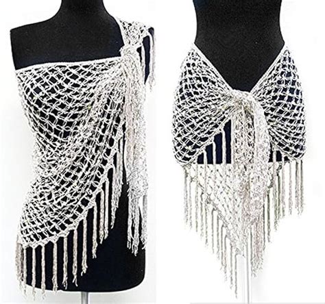 Belly Dance Sequin Triangle Hip Wraps Scarf Shawl At Amazon Womens