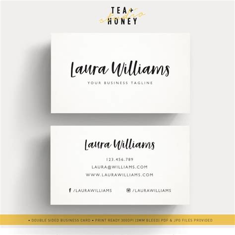 Calling Card Design Etsy
