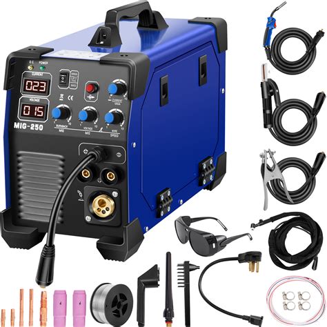 VEVOR MIG Welder 250A Gas Gasless IGBT Inverter MMA TIG 3 In 1 Welding