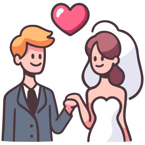 Married MaxIcons Lineal Color Icon