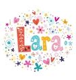 Nora Female Name Design Decorative Lettering Type Vector Image