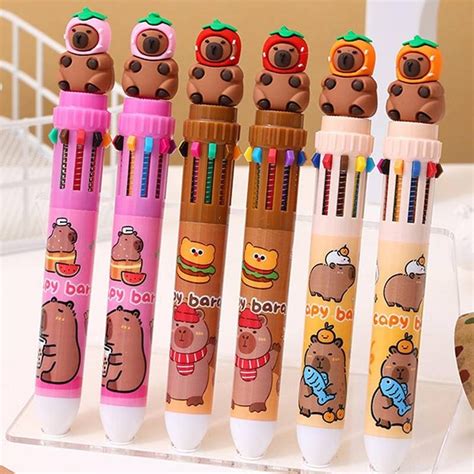 Capybara Kawaii Colors Ballpoint Pen Cartoon Love Mm