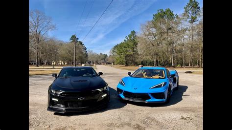 C8 CORVETTE VS CAMARO 1LE Exhaust Sound YouTube