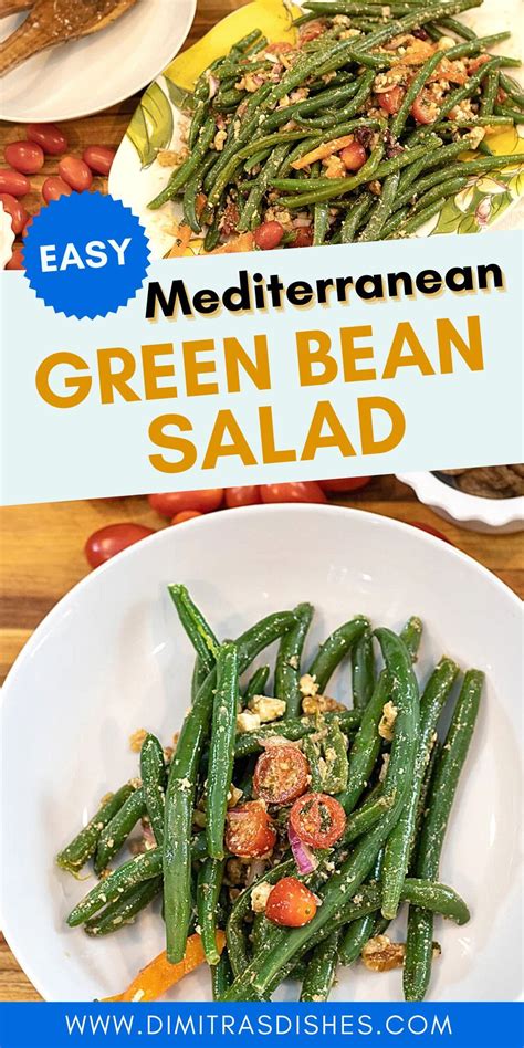 Mediterranean Green Bean Salad Recipe Green Beans Green Bean