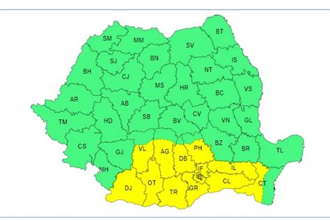 B Actualizare Meteo Anm Cod Galben De Canicul I Disconfort