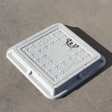 FRP SMC Sewer Roadway Floor Rain Water Composite Square Manhole Cover