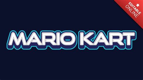 Mario Kart Text Effect Generator Textstudio