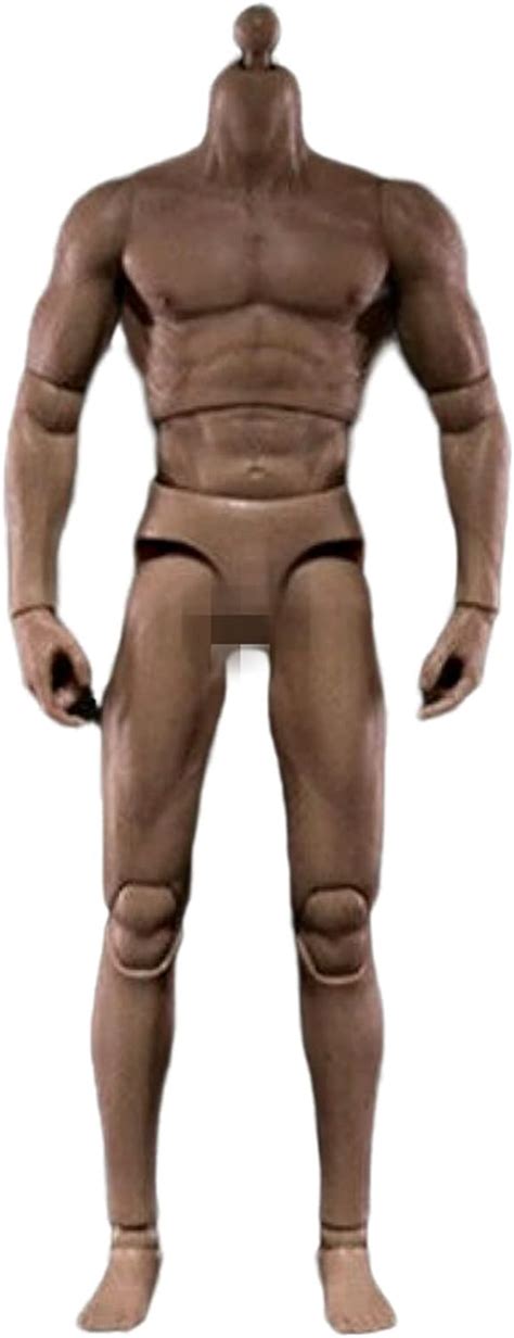 Amazon Scale Male Body Inches Durable Male Muscular Nude Action Figure Body Doll