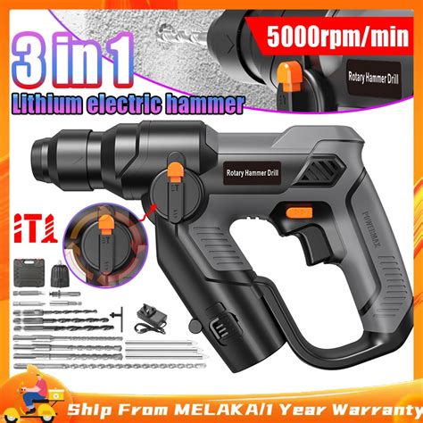 998vf Rotary Hammer Drill Electric Cordless Brushless Hammer Impact Drill With Rechargeable