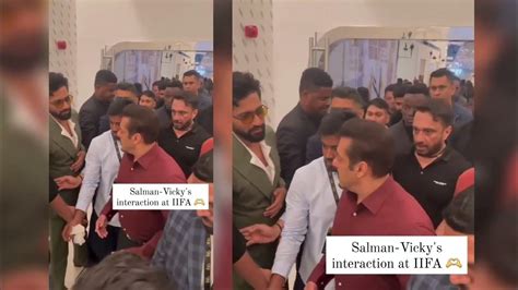 Salman Khan Security Pushes Vicky Kaushal To Side In Dubai Awards