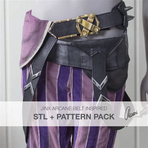 Jinx Belt Stl Pattern Pack For Jinx Arcane Inspired Cosplay Etsy