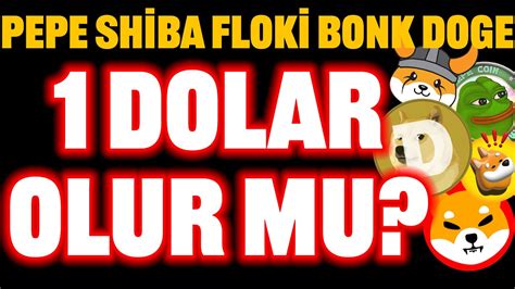 PEPE SHİBA FLOKİ DOGE BONK YÜKSELİŞ DOGE 1 DOLAR OLACAK MI floki