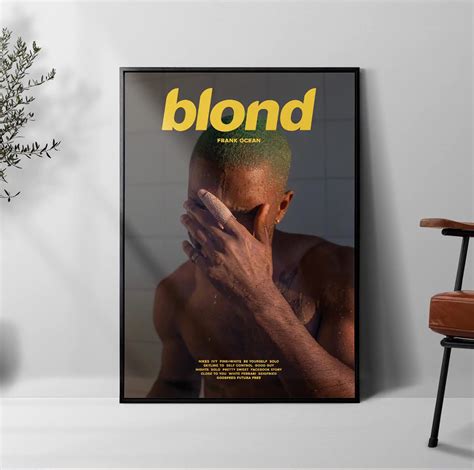 Vintage Frank Ocean Blonde Poster Frank Ocean Rapper Blonde Album Poster Frank Ocean Merch