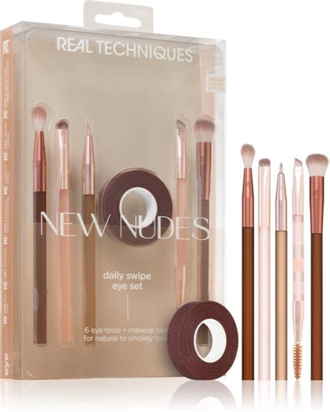 Real Techniques New Nudes Kit De Pinceaux Pour Le Maquillage Des Yeux