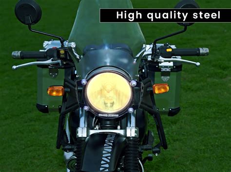 Buy Headlight Grill Black For Royal Enfield Scram 411 Online At Grandpitstop Hlgr 1 B Rescram