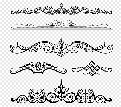 Five Black Borders Illustration Christmas Ornament Lace Frame Angle