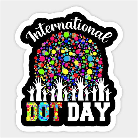 International Dot Day Happy Dot Day 2023 Colorful Dot Hand International Dot Day 2023