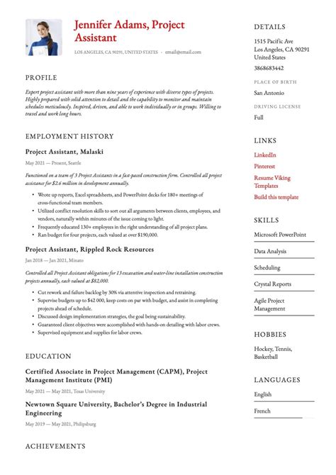 21 Project Assistant Resume Examples And Guide For 2023