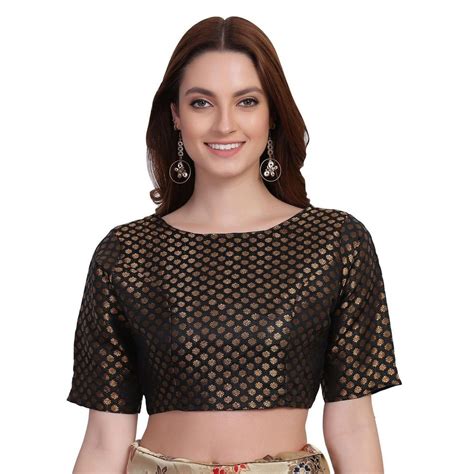 Jacquard Stylish Black Blouse Size 300 At Rs 300 Piece In New