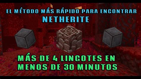 Cómo encontrar NETHERITE muy FÁCIL en Minecraft YouTube