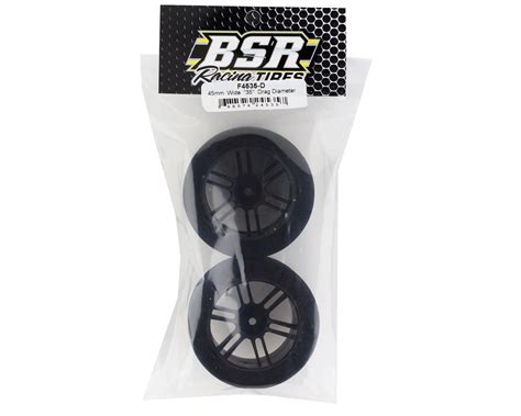 BSR Racing Drag Foam Tires Black 2 45mm Wide 35 Shore