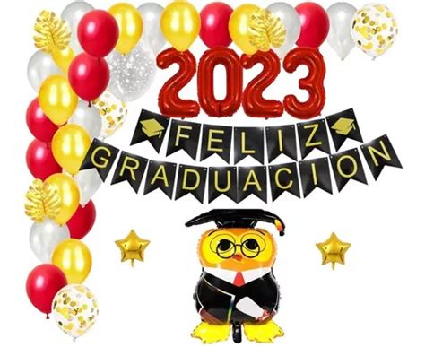 Kit Graduaci N Globos Feliz Graduaci N Birrete Toga En Venta En