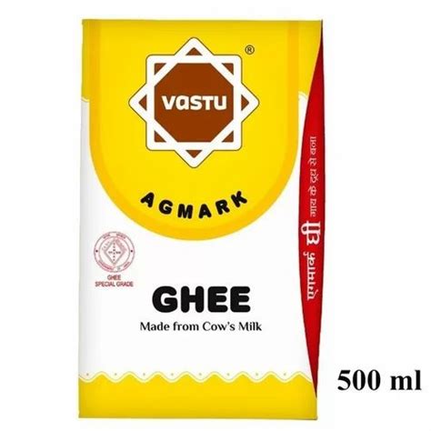 Vastu Agmark Cow Ghee Tetra Pack Ml At Rs Litre Cow Milk Ghee