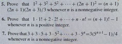 Solved 5 Prove That 12 32 52 2n 1 2 N 1 2n 1 2n 3 3 Chegg