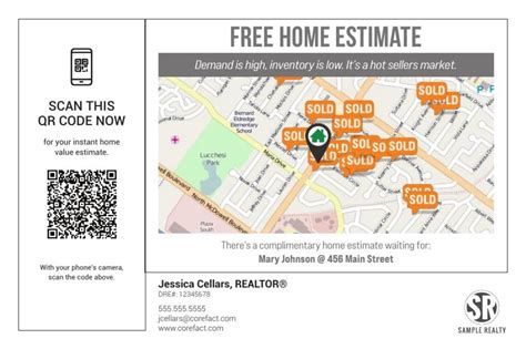 Product Home Estimate Postcard QR Code Map Corefact