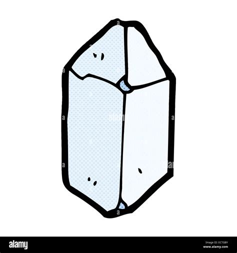 Retro Comic Book Style Cartoon Crystal Stock Vector Image And Art Alamy