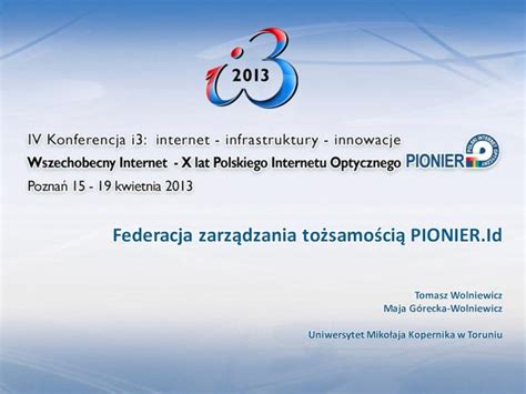 PDF Prezentacja programu PowerPoint Federacje zarządzania