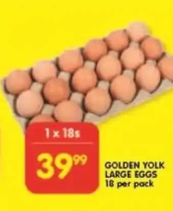 Large Eggs 18 Per Pack Offer At Shoprite