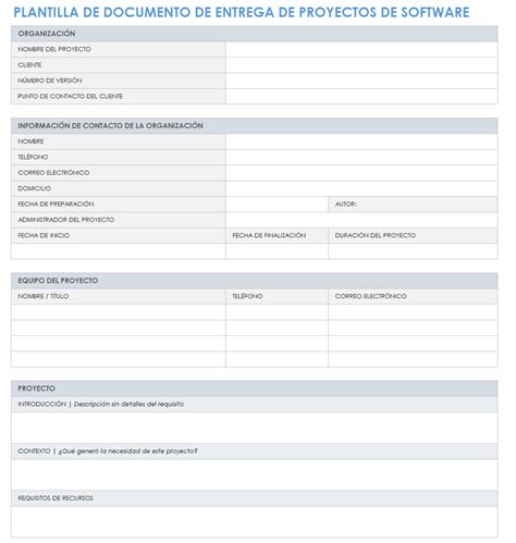 Plantillas De Entrega De Proyectos Gratuitas Smartsheet