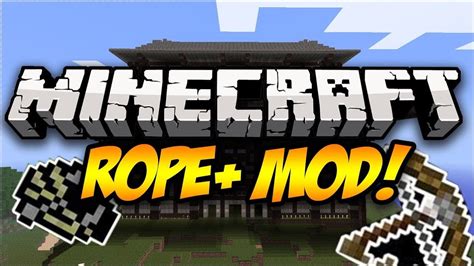 Minecraft Rope Mod Grappling Hooks Arrow Ropes Mod Showcase