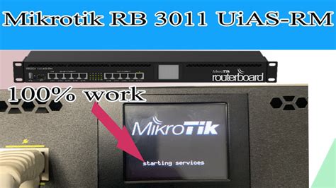 Mikrotik Router RB 3011 UiAS RM Starting Services Failure Startup