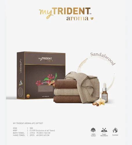 Trident Aroma Pcs Towel Set At Rs Set Towel Set In New Delhi