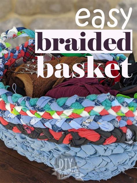 I Made This Basket By Braiding Scrap Fabric Together And It Basket